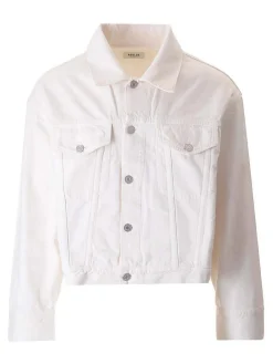 Giacca Dorian in denim bianco