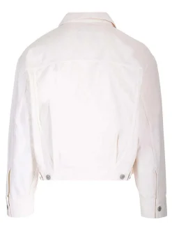 Giacca Dorian in denim bianco