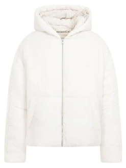 Giacca in nylon con cappuccio imbottito