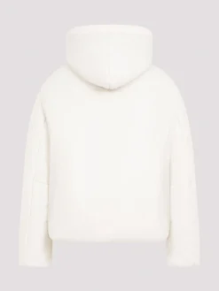 Giacca in nylon con cappuccio imbottito
