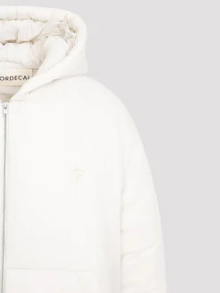 Giacca in nylon con cappuccio imbottito