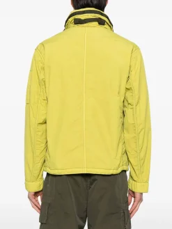 Giacca in nylon verde di avocado