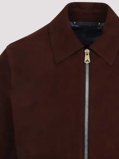 Giacca in pelle in forma regolare
