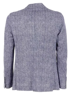 Giacca Monopetto Blu Uomo