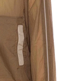 Giacca naturale con chiusura a zip frontale