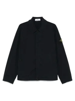 Giacca nera con manica a logo patch