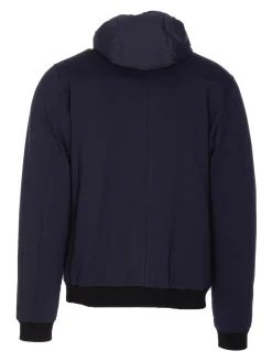 Giacca scura di calling blu