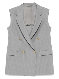 Gilet a doppio petto grigio