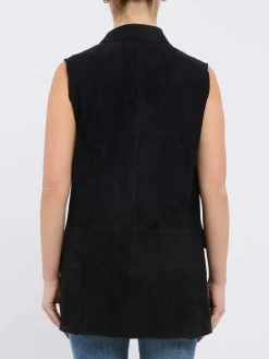 Gilet nero a doppio petto