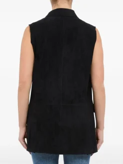 Gilet nero a doppio petto