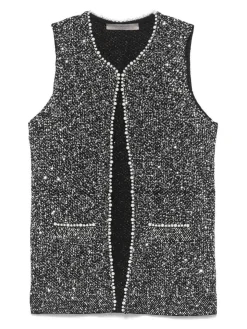 Gilet nero con dettagli