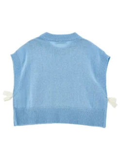 Giubbotto azzurro in cotone