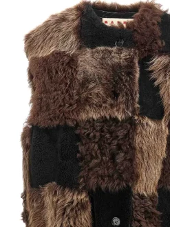 Giubbotto di shearling lungo