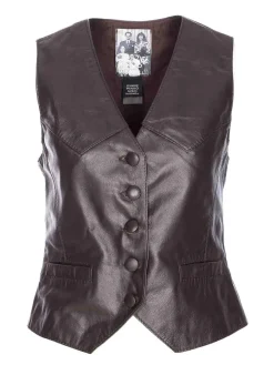 Giubbotto in pelle marrone