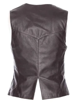 Giubbotto in pelle marrone