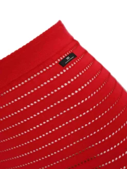 Gonna a maglia perforata