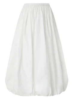 Gonna di cotone bianco