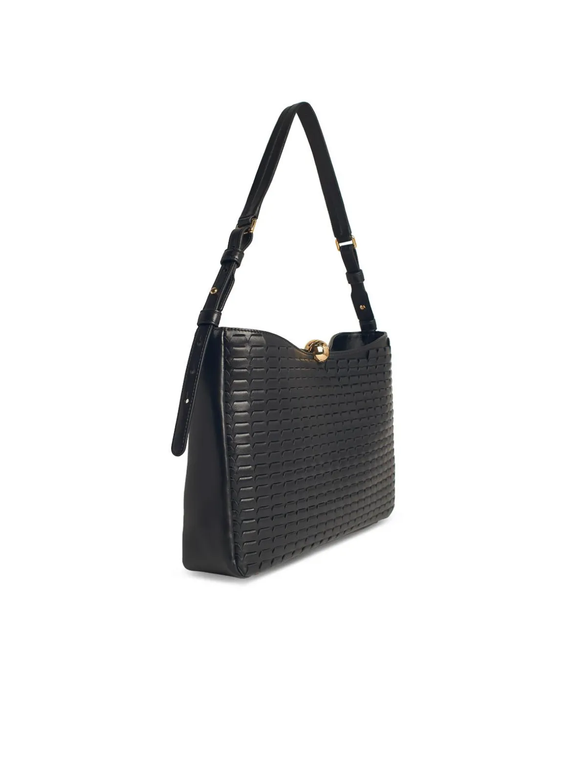 Grande borsa in pelle nera