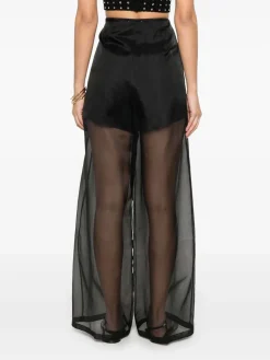 I miei pantaloni pantaloni semi-sheer in seta