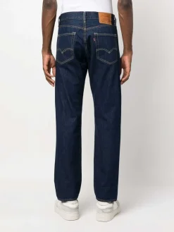 Jeans a gamba a gamba a ginnastica scura