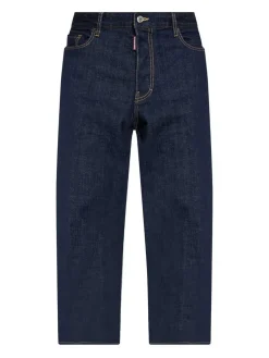Jeans a gamba larga blu