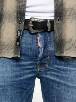 Jeans blu di allungamento-cotone
