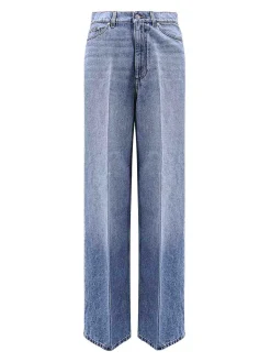 Jeans Blu Vintage In Cotone Sostenibile
