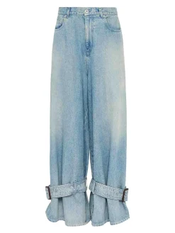 Jeans Con Fibbia Sul Fondo