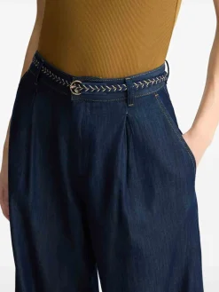 Jeans Con Pieghe