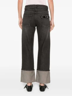 Jeans Con Risvolto