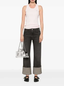 Jeans Con Risvolto