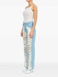 Jeans Con Strappi