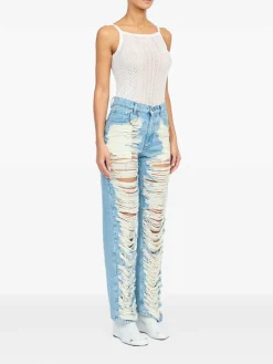Jeans Con Strappi