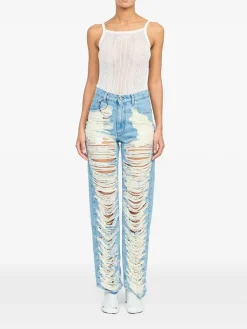 Jeans Con Strappi