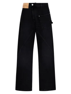 Jeans da lavoro con gamba attorcigliata