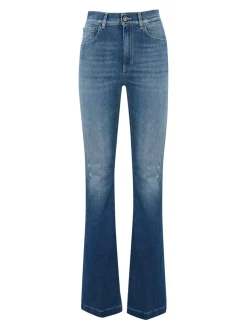 Jeans di bootcut di olivia in denim elastico