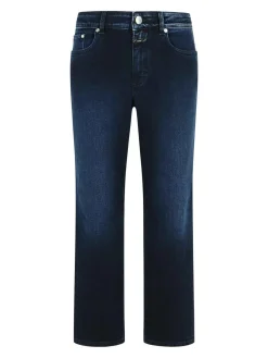 Jeans di cotone blu milo di mezzanotte