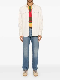 Jeans di cotone in blu