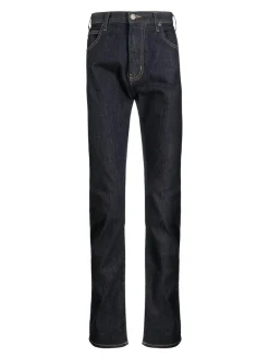 Jeans di denim in fitta regolare