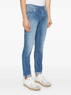 Jeans di jeans magri di George Denim azzurro