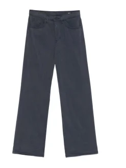 Jeans dritti in denim blu