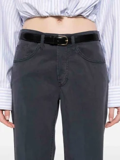 Jeans dritti in denim blu