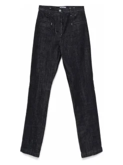 Jeans dritti in denim blu scuro