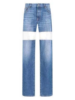 Jeans dritti ritagliato