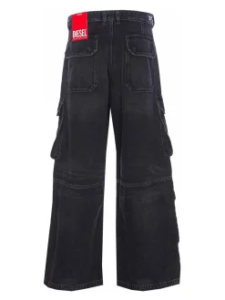 Jeans D-touch-cargo neri