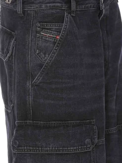 Jeans D-touch-cargo neri