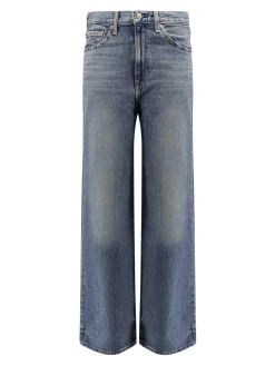 Jeans gamba larga con cassa toracica