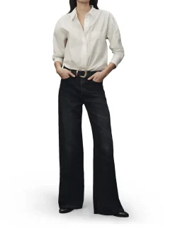 Jeans gamba larga pattinata