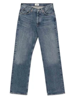 Jeans in blu cotone denim