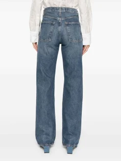 Jeans in blu cotone denim